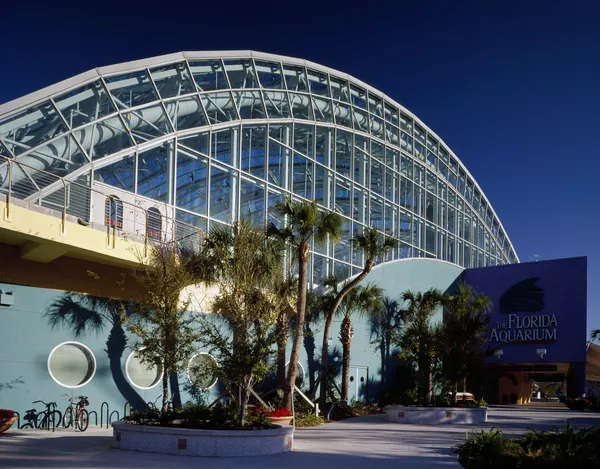 The Florida Aquarium glass-shell building in Tampa